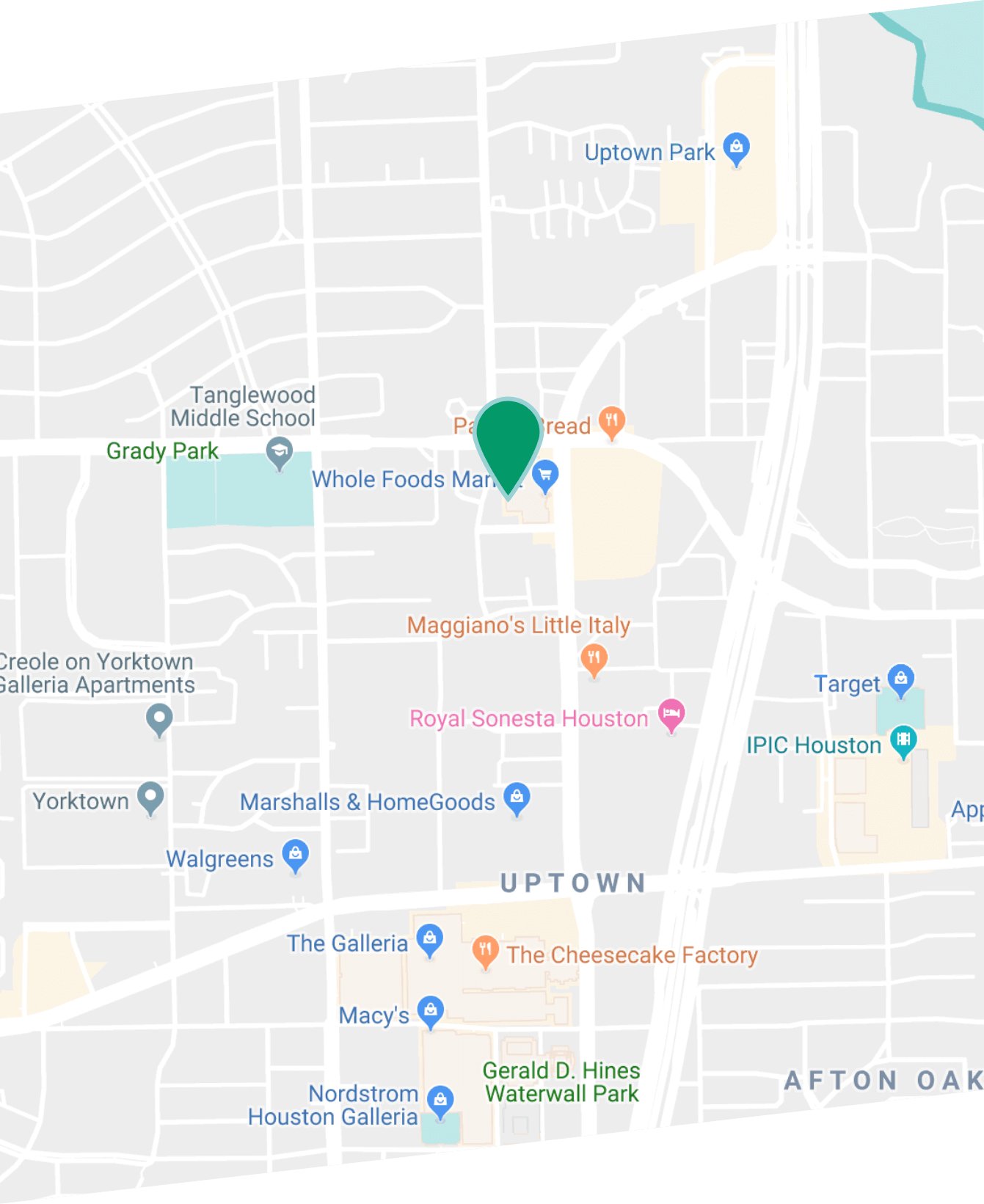 Map Location Of Alex hernandez trial law Houston